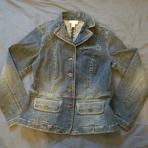 LOFT jean jacket, size 6P